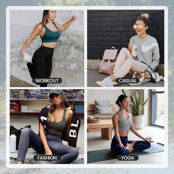 Chic High Waisted Leggings with Tummy Control - Perfect for Yoga & Casual Wear - Picture 5 of 5